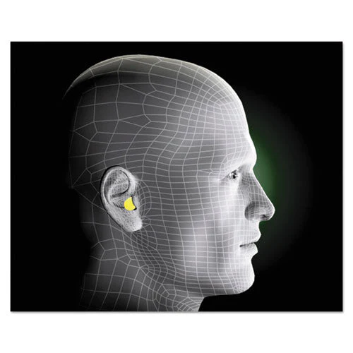E-a-rsoft Blasts Earplugs, Cordless, Foam, Yellow Neon/red Flame, 200 Pairs/box - Image 3