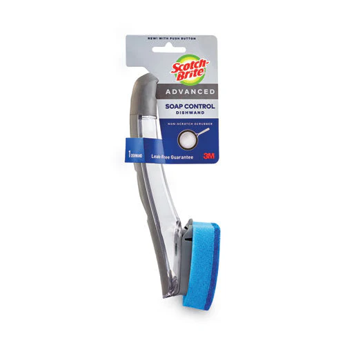 Advanced Soap Control Non-scratch Dishwand, 4 X 11.25, Blue - Image 1