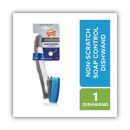 Advanced Soap Control Non-scratch Dishwand, 4 X 11.25, Blue - Image 2