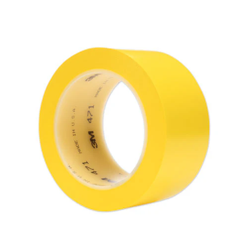 Vinyl Floor Marking Tape 471, 2" X 36 Yds, Yellow - Image 1