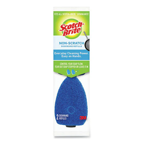 Non-scratch Dishwand Refills, Blue, 2/pack - Image 1