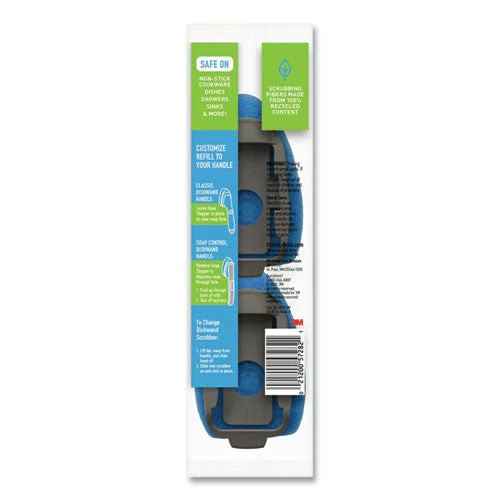 Non-scratch Dishwand Refills, Blue, 2/pack - Image 2