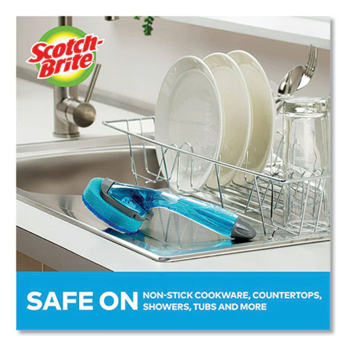 Non-scratch Dishwand Refills, Blue, 2/pack - Image 3