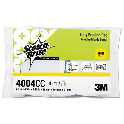 Easy Erasing Pad 4004, 2.8 X 4.5 X 1.2, Blue/white, 12/carton - Image 1