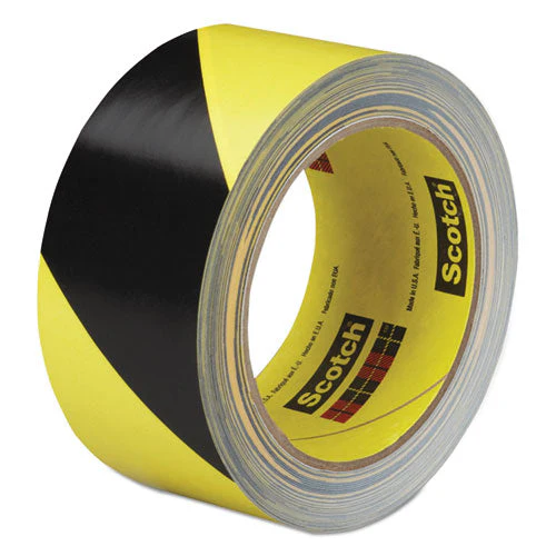 Safety Stripe Tape, 2" X 108 Ft, Black/yellow - Image 1