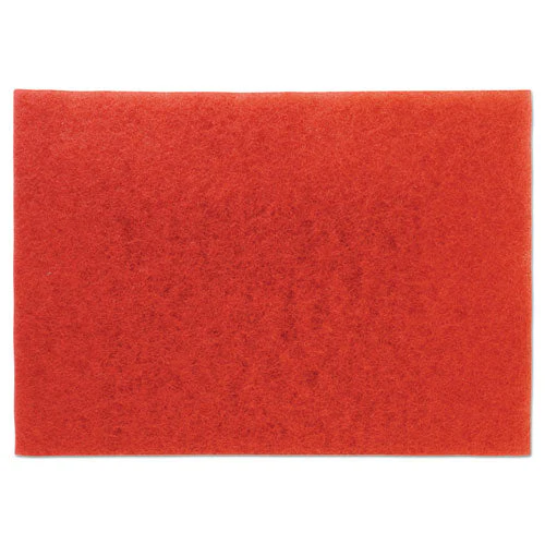 Low-speed Buffer Floor Pads 5100, 28 X 14, Red, 10/carton - Image 1