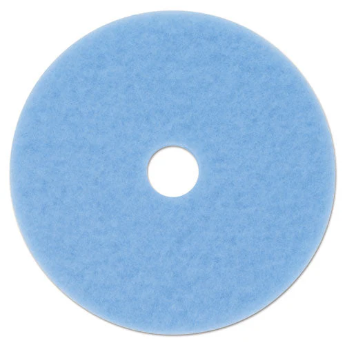Hi-performance Burnish Pad 3050, 27" Diameter, Sky Blue, 5/carton - Image 1