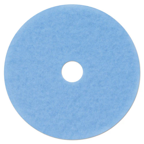 Hi-performance Burnish Pad 3050, 21" Diameter, Sky Blue, 5/carton - Image 1