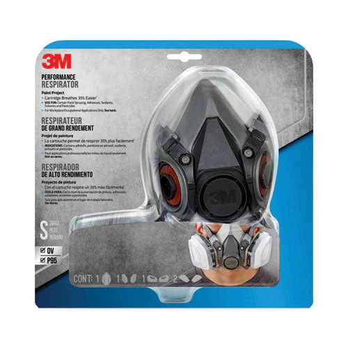 Half Facepiece Paint Spray/pesticide Respirator, Small - Image 3