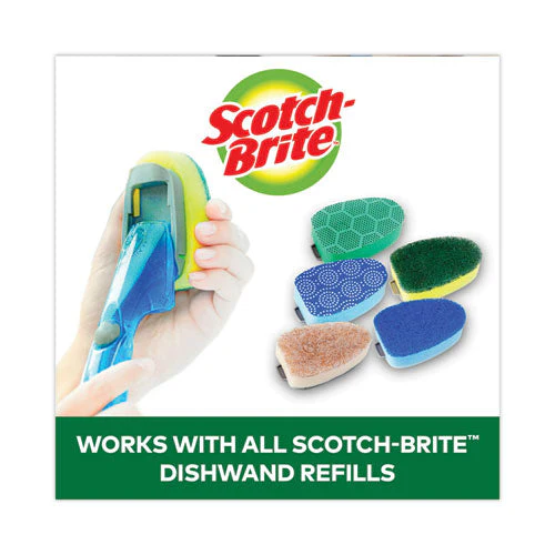 Soap-dispensing Dishwand, 2.5 X 9.5, Yellow/green - Image 3