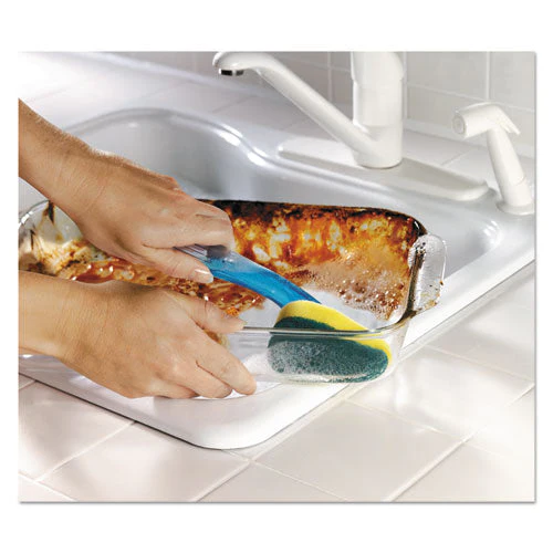 Soap-dispensing Dishwand, 2.5 X 9.5, Yellow/green, 4/carton - Image 3
