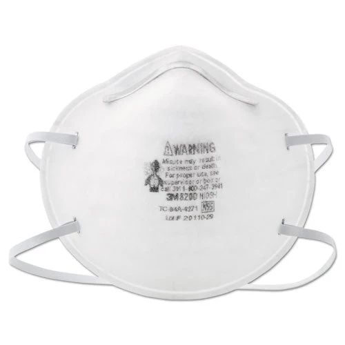 N95 Particle Respirator 8200 Mask, Standard Size, 20/box - Image 1