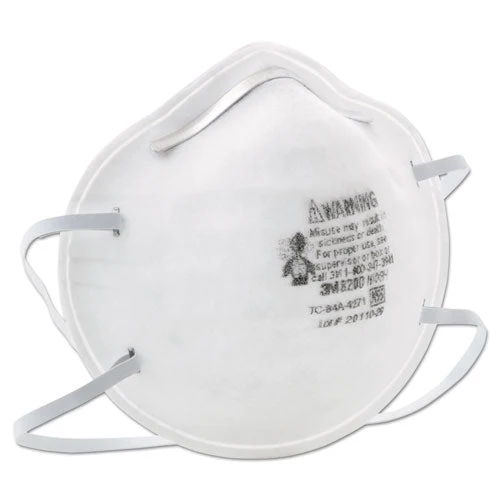 N95 Particle Respirator 8200 Mask, Standard Size, 20/box - Image 3