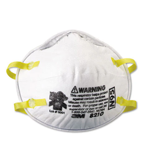 Lightweight Particulate Respirator 8210, N95, Standard Size, 20/box - Image 1