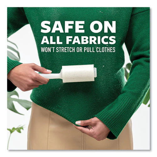 Greener Clean Lint Roller, 4" X 29.4 Ft, 70 Sheets/roll, 2/pack - Image 3
