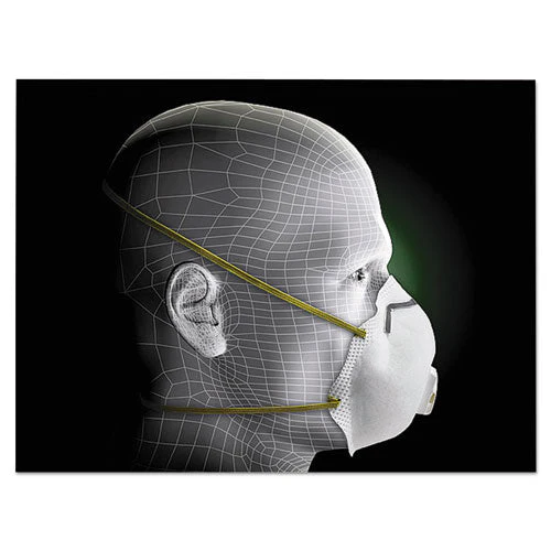 Particulate Respirator W/cool Flow Exhalation Valve, Standard Size, 10/box - Image 2