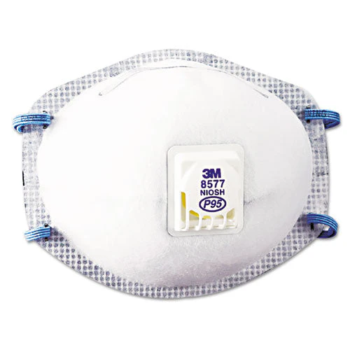 Particulate Respirator 8577, P95, One Size Fits All, 10/box - Image 1
