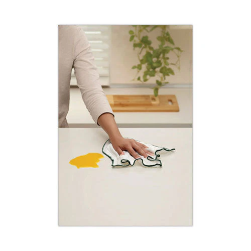 Kitchen Cleaning Cloth, Microfiber, 11.4 X 12.4, White, 2/pack, 12 Packs/carton - Image 3
