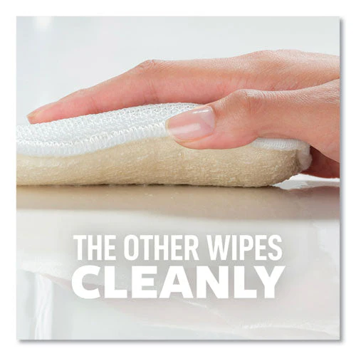 Greener Clean Dual Action Scrub And Wipe, 2.8 X 4.7, 0.7" Thick, White, 2/pack - Image 3