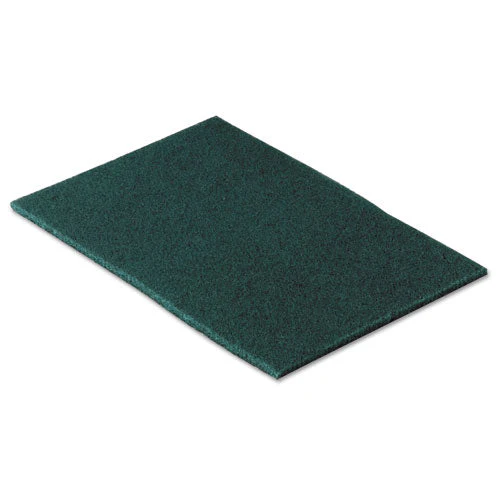 Commercial Scouring Pad 96, 6 X 9, Green, 10/pack - Image 1