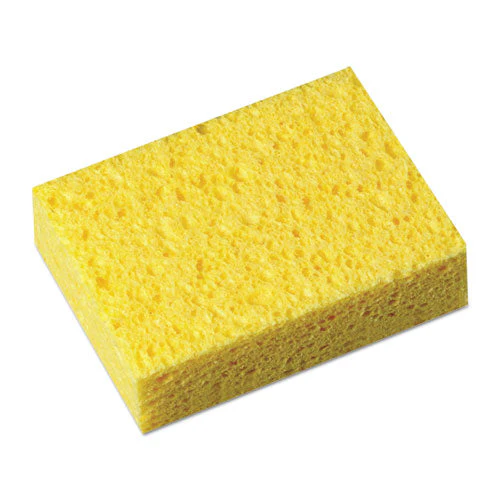 Commercial Cellulose Sponge, Yellow, 4.25 X 6, 1.6" Thick, Yellow - Image 2