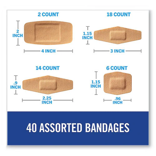 Duo Bandages, Plastic, Assorted Sizes, 40/pack - Image 3
