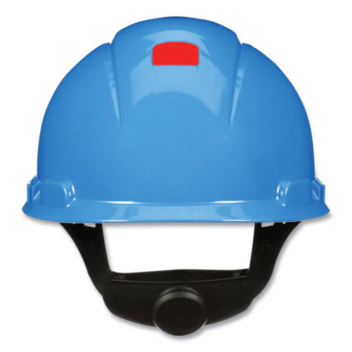 Securefit H-series Hard Hats, H-700 Cap With Uv Indicator, 4-point Pressure Diffusion Ratchet Suspension, Blue - Image 1