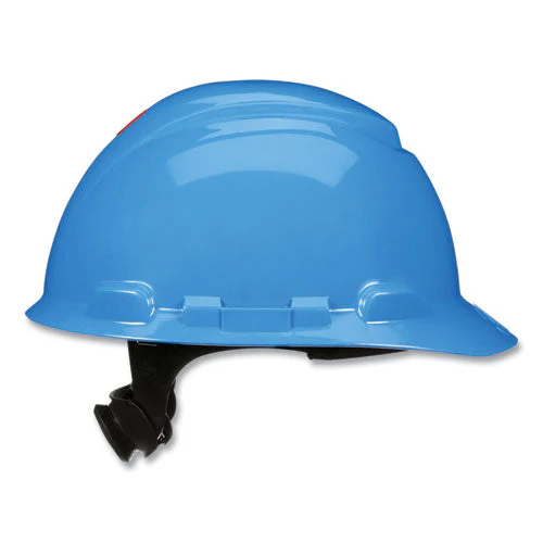 Securefit H-series Hard Hats, H-700 Cap With Uv Indicator, 4-point Pressure Diffusion Ratchet Suspension, Blue - Image 2