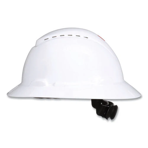Securefit H-series Hard Hats, H-800 Vented Hat With Uv Indicator, 4-point Pressure Diffusion Ratchet Suspension, White - Image 3