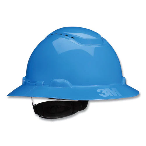 Securefit H-series Hard Hats, H-800 Vented Hat With Uv Indicator, 4-point Pressure Diffusion Ratchet Suspension, Blue - Image 2