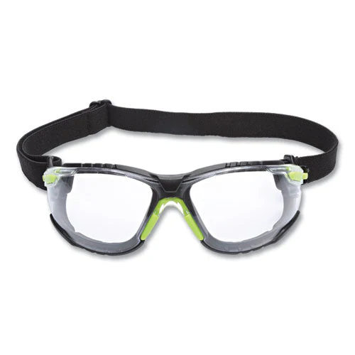 Solus 1000-series Safety Glasses, Green Plastic Frame, Clear Polycarbonate Lens - Image 3
