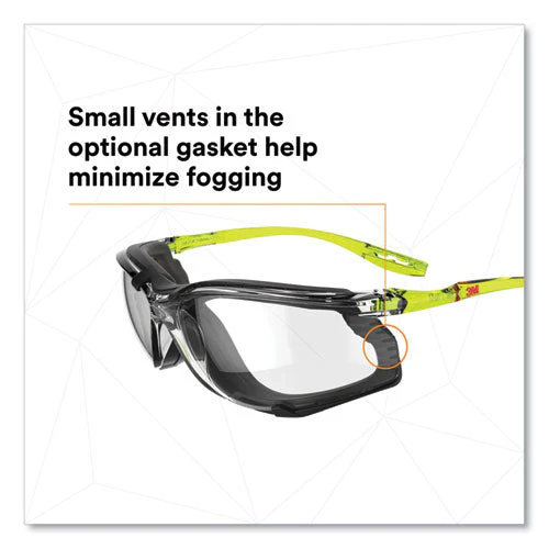 Solus Ccs Series Protective Eyewear, Green Plastic Frame, Clear Polycarbonate Lens - Image 3