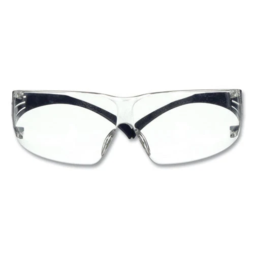 Securefit Protective Eyewear, 200 Series, Dark Blue Plastic Frame, Clear Polycarbonate Lens - Image 1