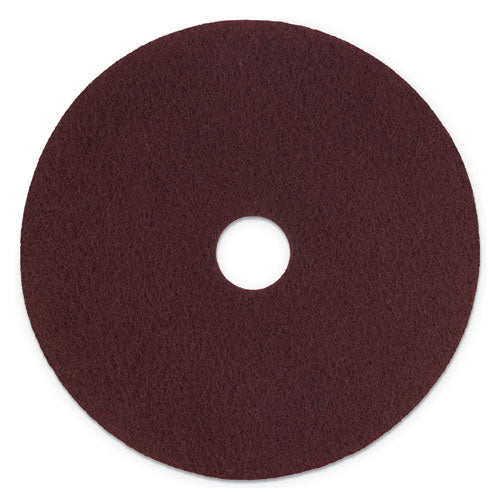 Surface Preparation Pad Plus, 20" Diameter, Maroon, 5/carton - Image 1
