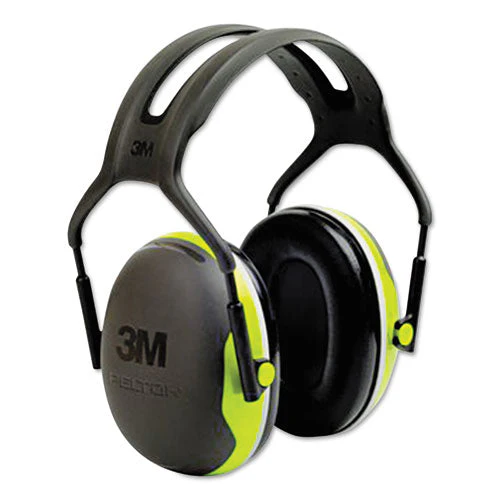 Peltor X Series Earmuffs, Model X4a, 27 Db Nrr, Black/chartreuse - Image 1
