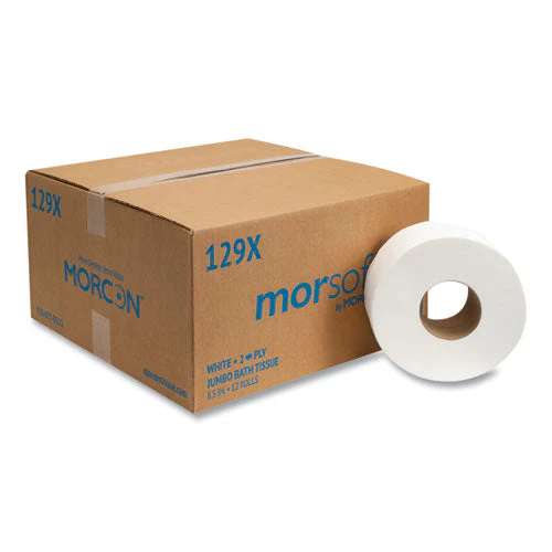 Jumbo Bath Tissue, Septic Safe, 2-ply, White, 3.3" X 500 Ft, 12/carton - Image 1