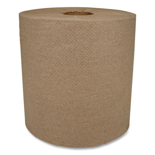 Morsoft Universal Roll Towels, 1-ply, 8" X 700 Ft, Kraft, 6 Rolls/carton - Image 1