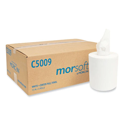 Morsoft Center-pull Roll Towels, 2-ply, 6.9" Dia, 500 Sheets/roll, 6 Rolls/carton - Image 1