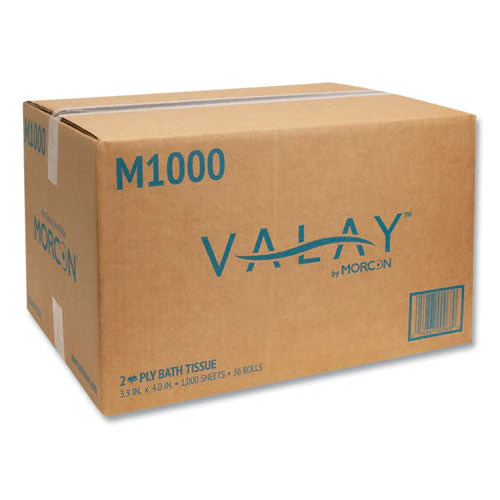 Small Core Bath Tissue, Septic Safe, 2-ply, White, 1,000 Sheets/roll, 36 Rolls/carton - Image 2