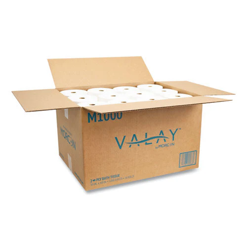 Small Core Bath Tissue, Septic Safe, 2-ply, White, 1,000 Sheets/roll, 36 Rolls/carton - Image 3
