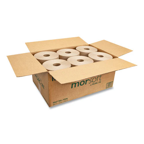 10 Inch Roll Towels, 1-ply, 10" X 800 Ft, Kraft, 6 Rolls/carton - Image 2