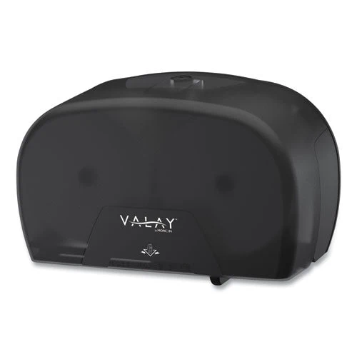 Morsoft Plastic Small Core Tissue Dispenser, 5.4 X 8.51 X 13.55, Black - Image 1