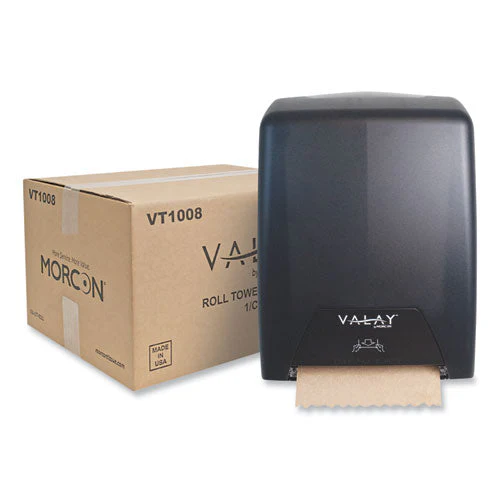 Valay Proprietary Roll Towel Dispenser, 11.75 X 8.5 X 14, Black - Image 1