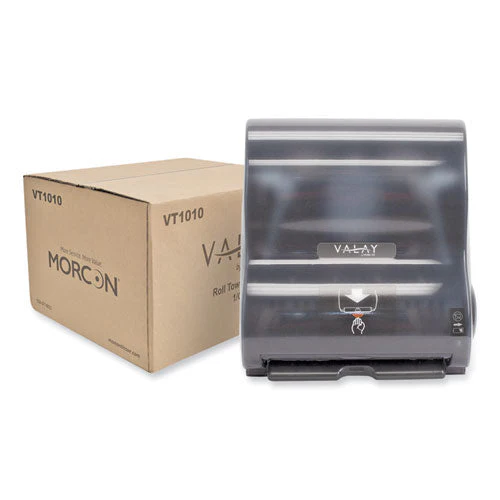 Valay 10 Inch Roll Towel Dispenser, 13.25 X 9 X 14.25, Black - Image 1