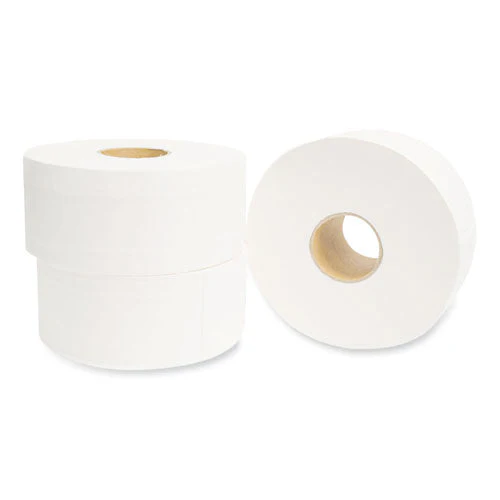 Valay Mini Jumbo Bath Tissue, Septic Safe, 2-ply, White, 750 Ft, 12 Rolls/carton - Image 2
