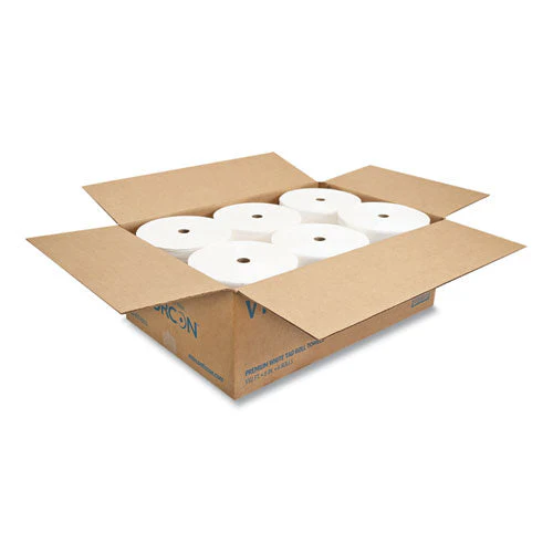 Valay Proprietary Tad Roll Towels, 1-ply, 7.5" X 550 Ft, White, 6 Rolls/carton - Image 3