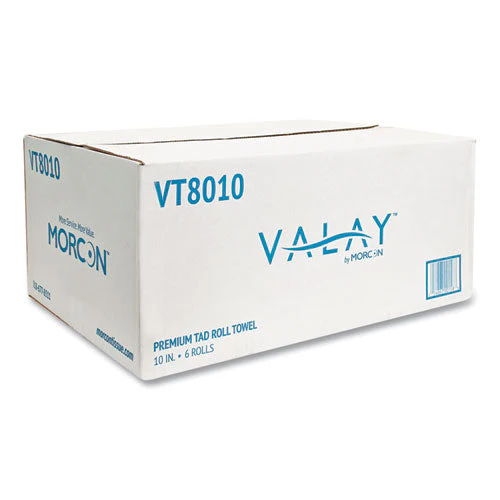 10 Inch Tad Roll Towels, 1-ply, 10" X 700 Ft, White, 6 Rolls/carton - Image 2