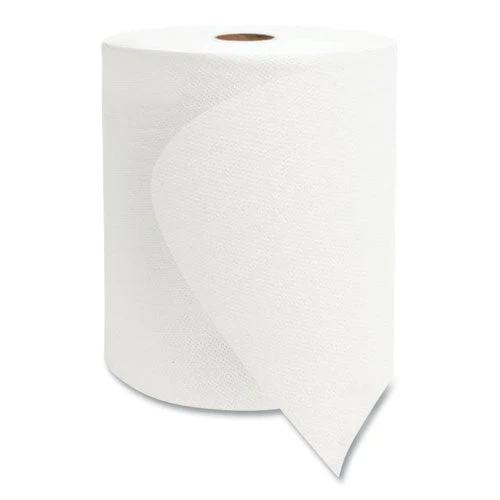 Valay Universal Tad Roll Towels, 1-ply, 8 X 600 Ft, White, 6 Rolls/carton - Image 1