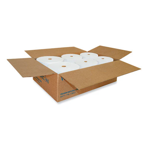 Valay Proprietary Roll Towels, 1-ply, 7" X 800 Ft, White, 6 Rolls/carton - Image 2