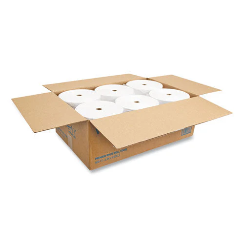 Valay Proprietary Roll Towels, 1-ply, 8" X 800 Ft, White, 6 Rolls/carton - Image 3